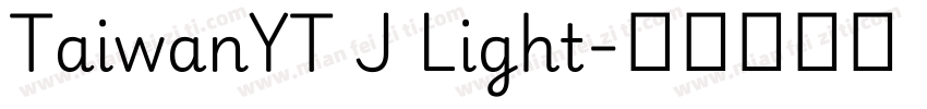 TaiwanYT J Light字体转换